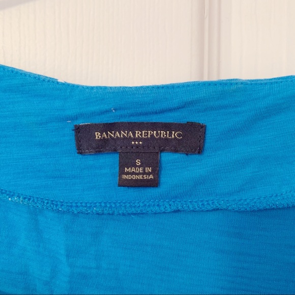 Blue Square Neck Dress or Cover-up - Picture 3 of 4